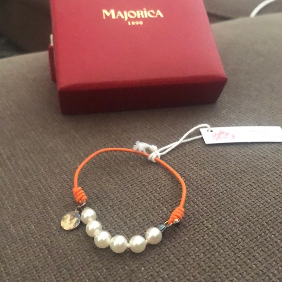 Majorica Jewelry - Majorica Pearl Elastic/Sterling Silver Bracelet Majorica Jewelry - Majorica Pearl Elastic/Sterling Silver Bracelet